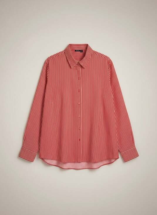 Nasty Gal Tops - Nasty Gal Red & Pink Striped Button Down Shirt Size 8